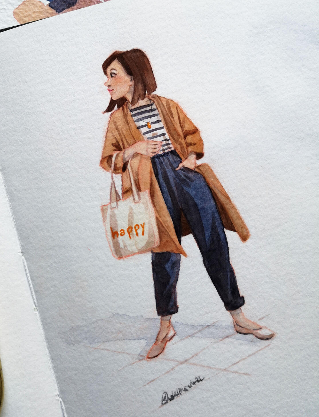 watercolor study from reference